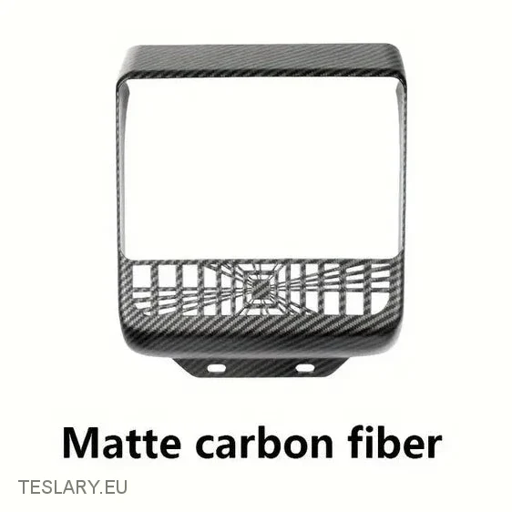 Tesla Model 3 Molduras de fibra de carbono para el marco de ventilación trasera de Highland