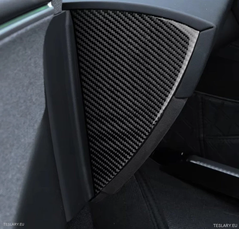 Tesla Model Molduras laterales de fibra de carbono real Highland (2 piezas)
