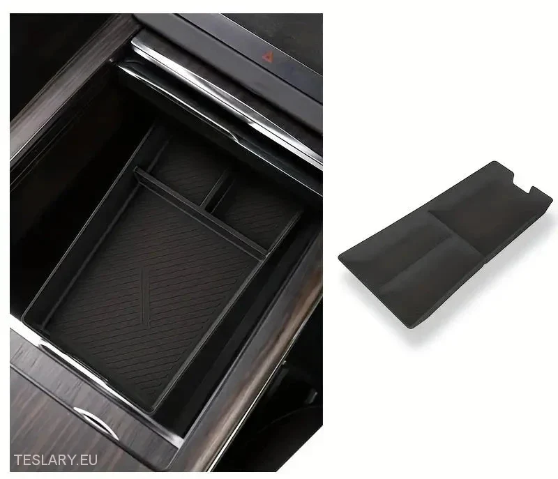 Tesla Model Organizador de almacenamiento de consola central LHD S/X 2022-2024