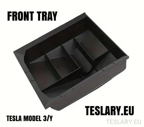 Tesla Model 3 / Y Bandejas organizadoras traseras de la consola central Opción delantera y trasera