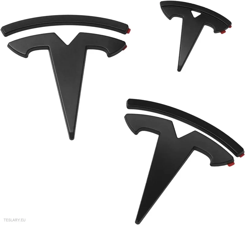 Tesla Model Kit de logotipos delanteros, traseros y del volante