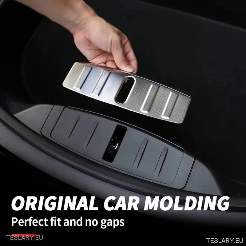 Tesla Model 3 protectores de cerradura de maletero de acero inoxidable