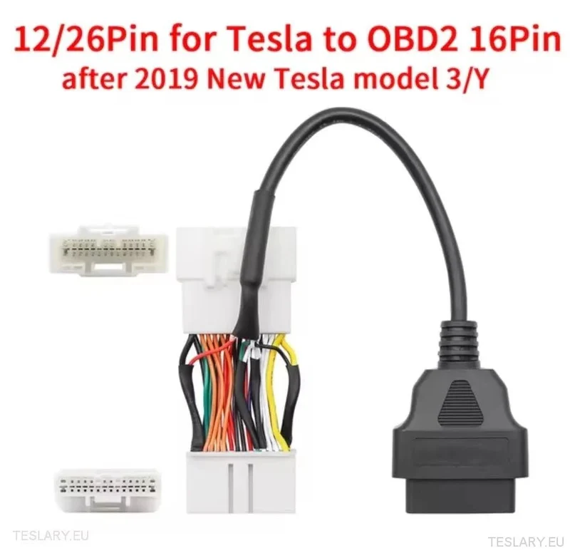 Cables adaptadores de línea de diagnóstico Tesla ODB2 para Models S / X / 3 / Y