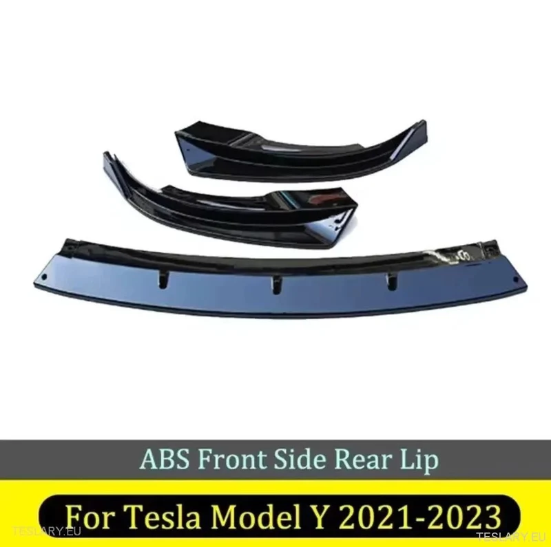 Tesla Model 3 / Y Alerón delantero ABS - Negro brillante