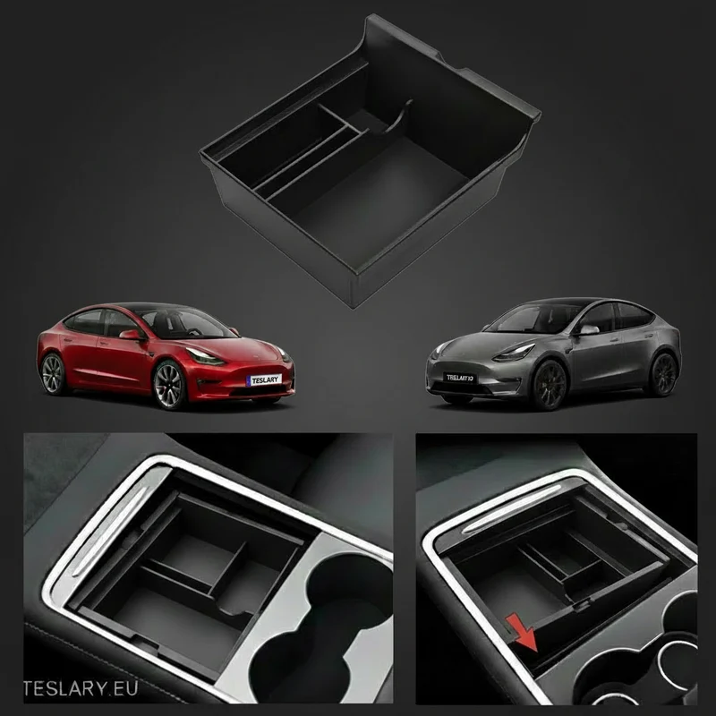 Tesla Model 3 / Bandeja organizadora delantera de la consola central Y