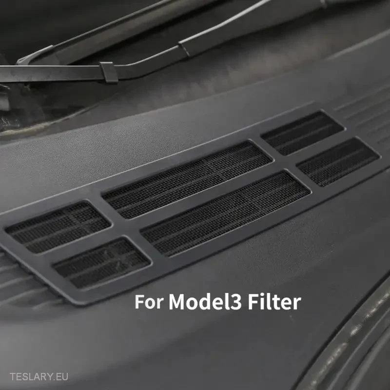 Tesla Model 3. Cubierta protectora de entrada de aire frontal (gris)