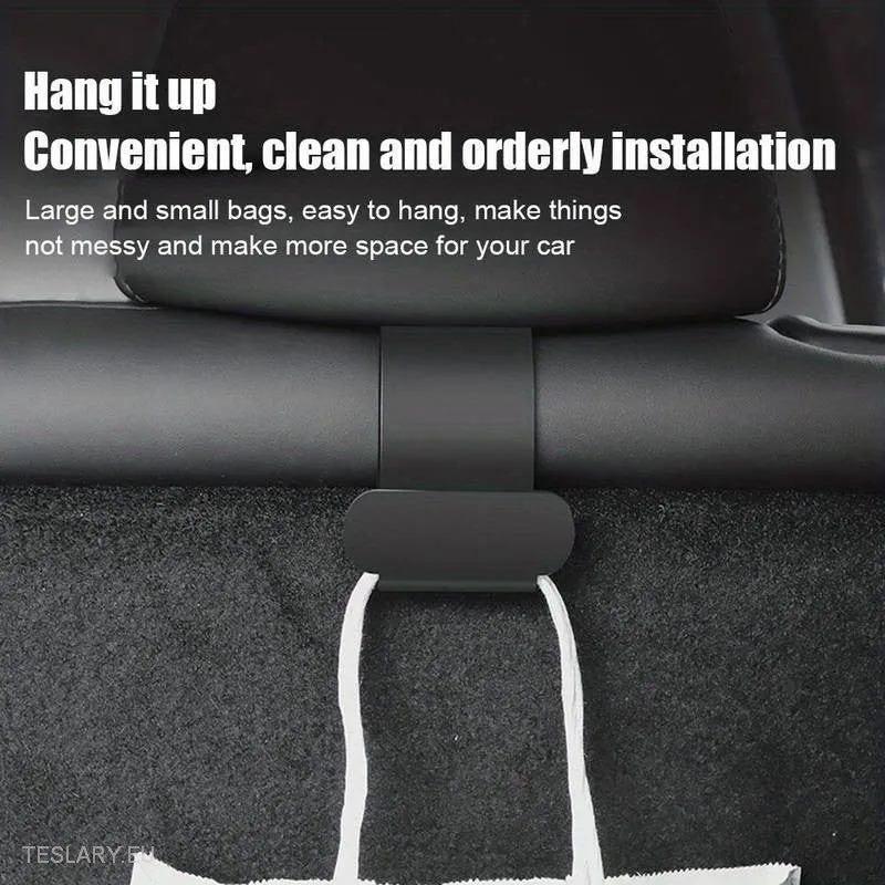 Ganchos para el maletero del Tesla Model Reposacabezas del asiento trasero Y