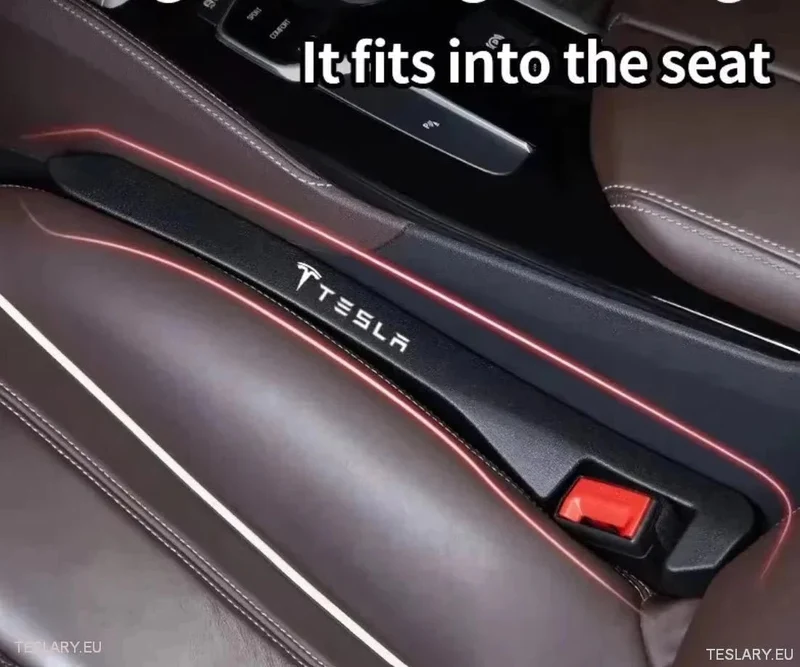 Relleno de hueco de asiento para Tesla Model 3, Y y S con logotipo