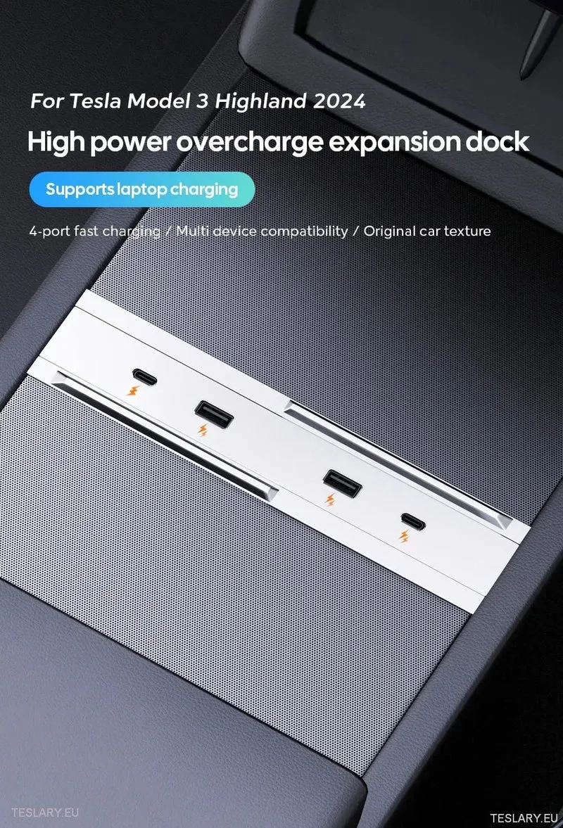 Concentrador de expansión USB Tesla 3 Highland 4-1