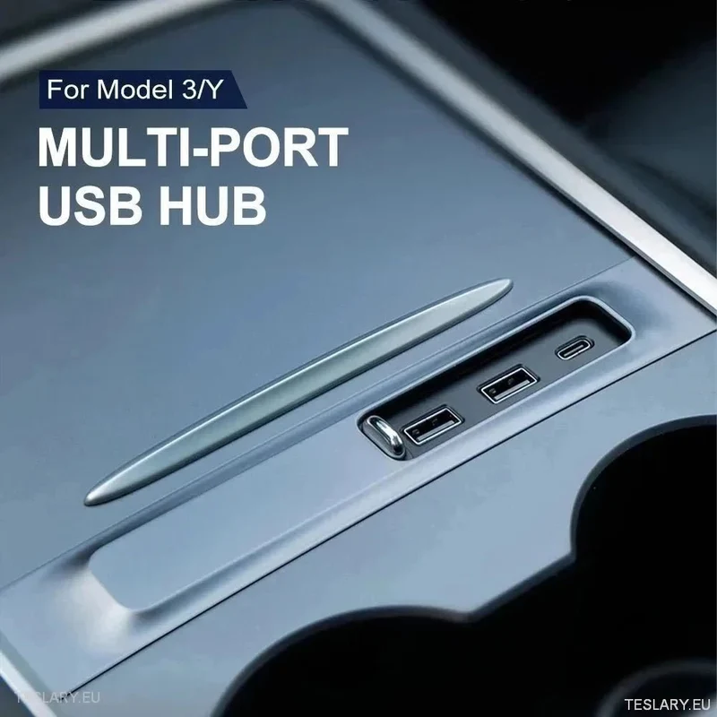 Concentrador de expansión USB premium 3 en 1 para Tesla 3/Y
