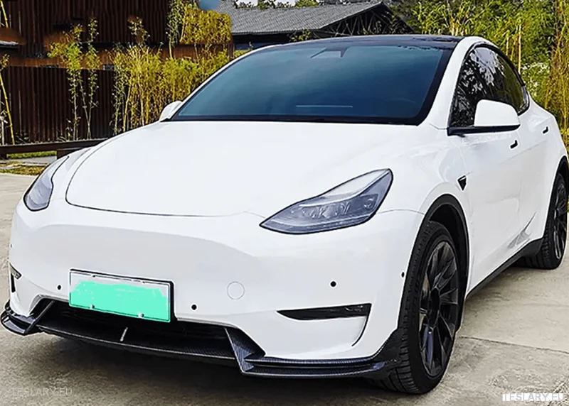 Tesla Model Difusor y alerón delantero para Highland 3/Y y 3+, negro o carbono