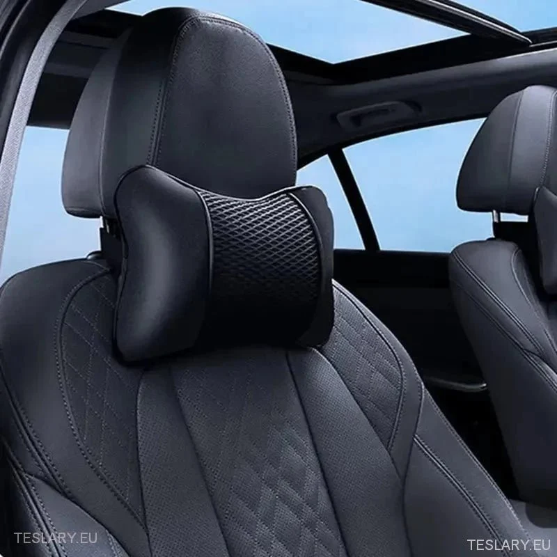 Reposacabezas universal de cuero sintético apto para Tesla 3, Y, S y X