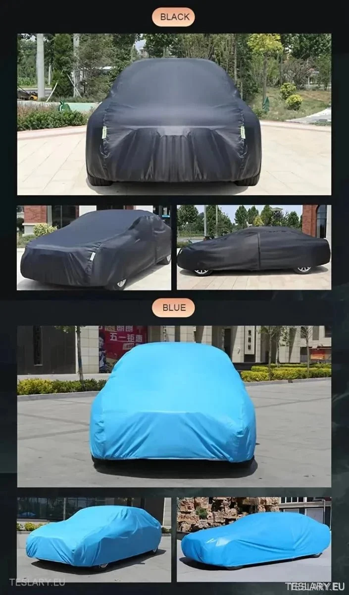 Funda/protector universal para coche de 4.9 m para interior y exterior, compatible con Tesla Model 3 / A