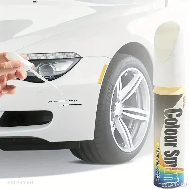 Rotuladores universales de pintura para retocar coches de 12 ml en blanco, negro, plateado y gris.