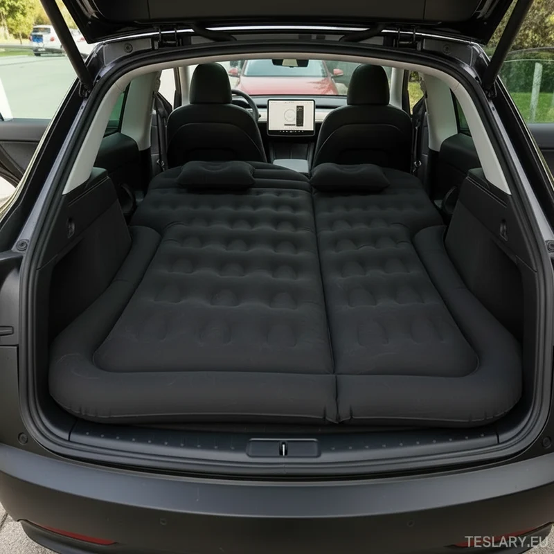Colchón de aire inflable para acampar, apto para SUV, incluyendo Tesla. Model Y y Model Y Juniper