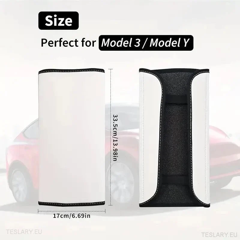 Tesla Model 3 / Y Funda para reposabrazos de consola central de cuero sintético en negro o blanco
