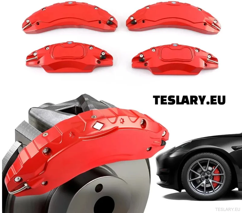 Tesla Model Cubiertas de pinza de freno de aluminio 3 / 3+ / Y (juego de 4 piezas)