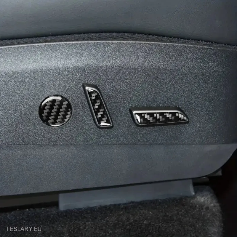 Tesla Model 3 / Y Cubiertas protectoras de los botones de control del asiento