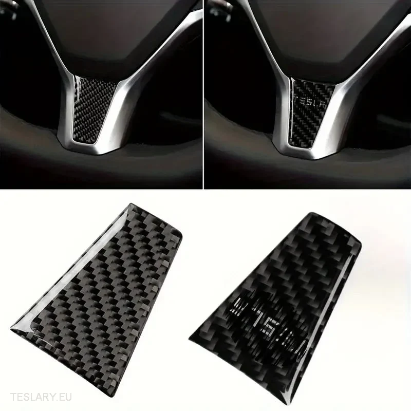Moldura del volante de fibra de carbono del Tesla S/X