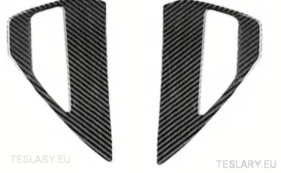 Cubierta de fibra de carbono para el puerto de carga del Tesla 3/Y en rojo o negro