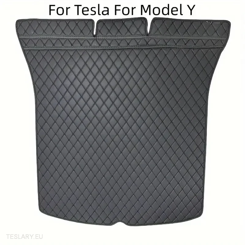 Alfombrillas de maletero de cuero sintético para Tesla Y