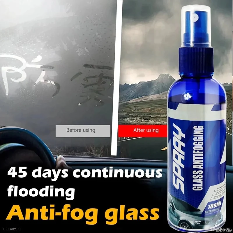 Spray antivaho para cristales de 100 ml para vehículos eléctricos, incluidos Tesla, BYD, Kia, MG y más.