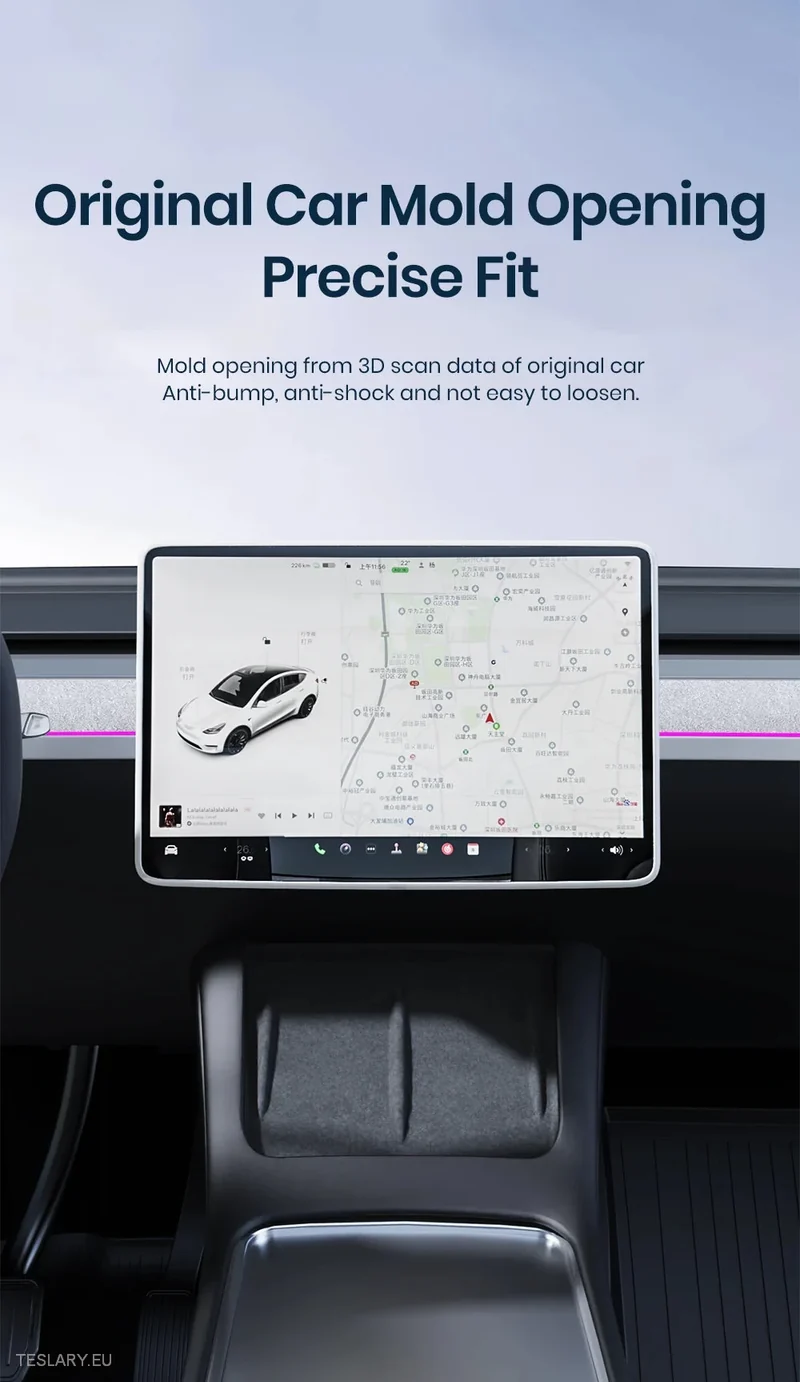 Cubierta protectora de pantalla central del Tesla Y - Marco de plástico
