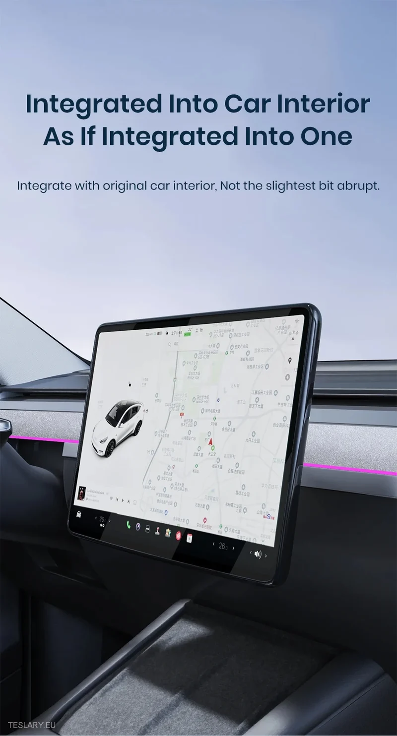 Cubierta protectora de pantalla central del Tesla Y - Marco de plástico