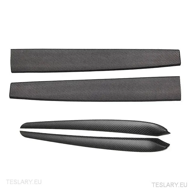 Cubierta premium para el salpicadero de Tesla Model 3 / Y Fibra de carbono mate, fibra de carbono brillante, rojo, negro mate, negro brillante, blanco y más