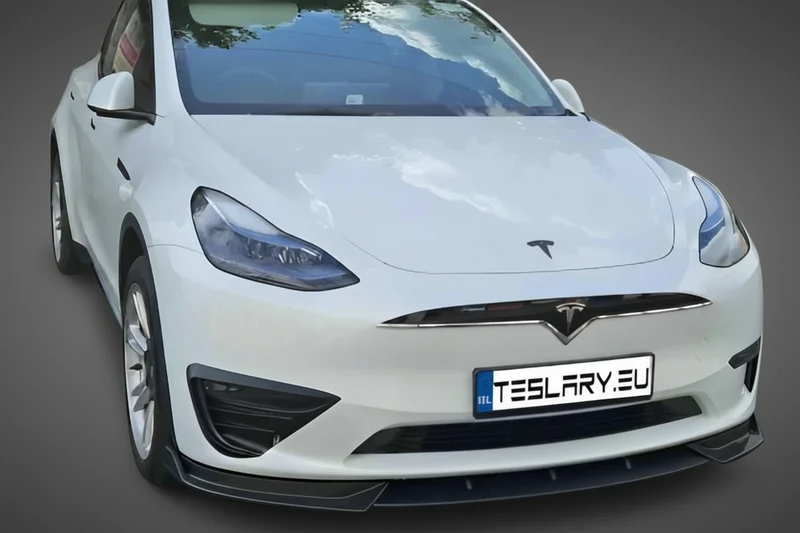 Tesla Model 3/Y Parrilla delantera de plástico real (estilo Tesla X) con logotipo
