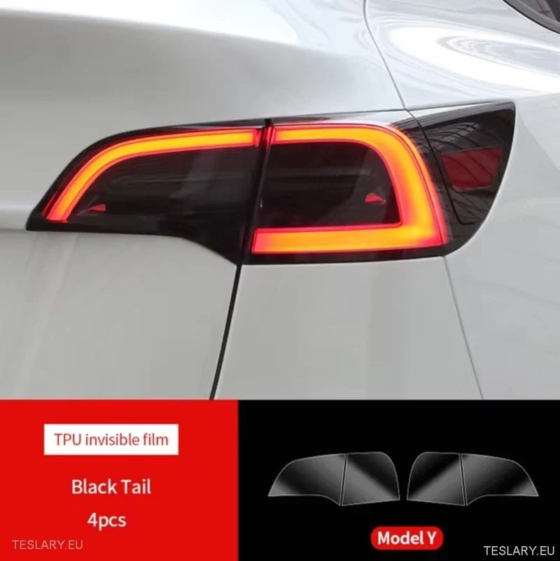 Tinte negro trasero de TPU para Tesla Model 3, Y y Highland
