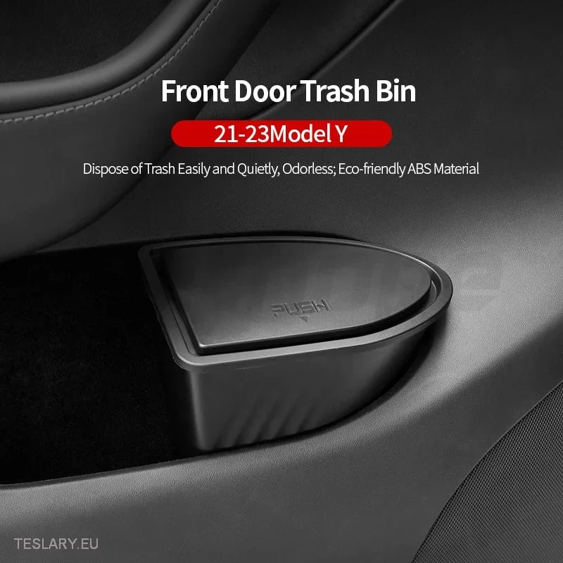 Compartimientos de almacenamiento en la puerta del Tesla Y 2022-2024