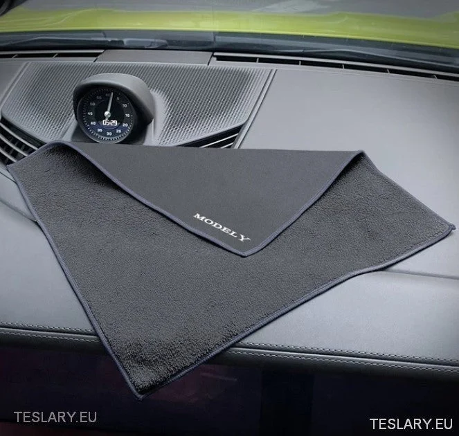 Toalla de microfibra con Tesla Model Logotipo