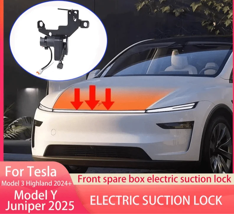 Tesla Model 3, Y, Juniper & Highland, Mecanismo de bloqueo automático de cierre suave Frunk