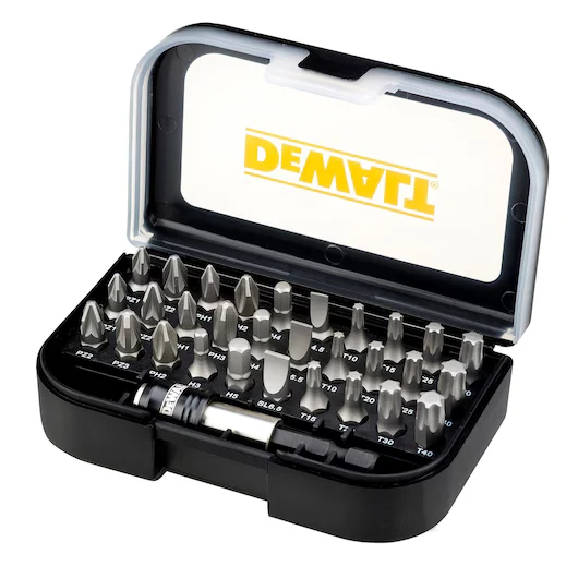 Juego 31 Puntas PH PZ T H y Adaptador Cambio Rápido Dewalt DT7944S-QZ