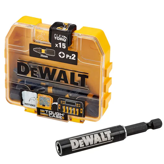 Juego 16 Puntas FLEXTORQ PZ2 25mm con Guía Magnética Dewalt DT70618T-QZ