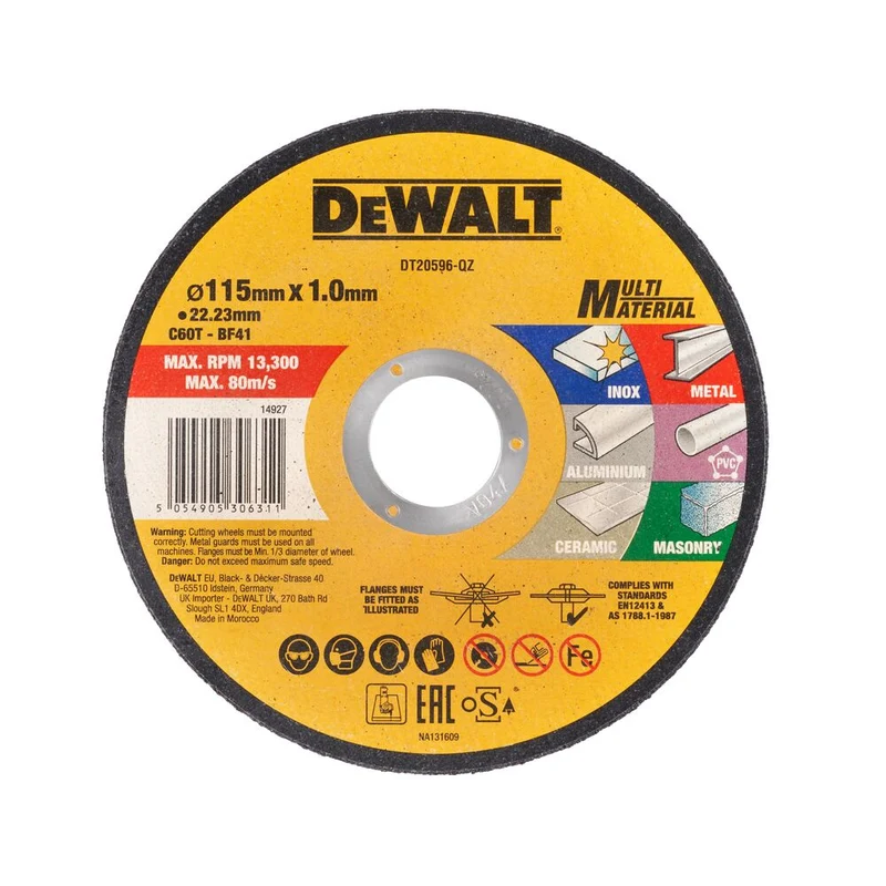 Disco Multi-Material 115mm Dewalt DT20596-QZ