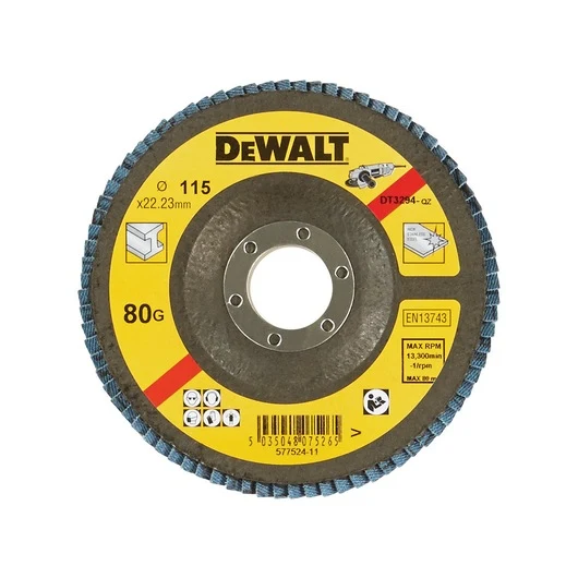 Disco de Láminas Plano 115mm Grano 80 Dewalt DT3294-QZ