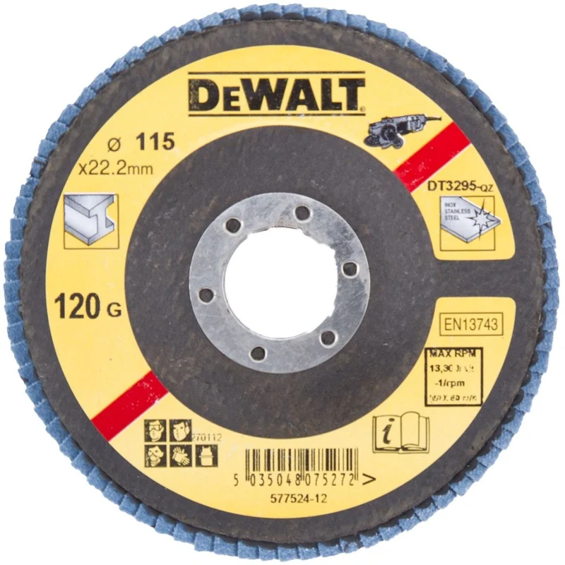 Disco de Láminas Plano 115mm Grano 60 Dewalt DT3293-QZ
