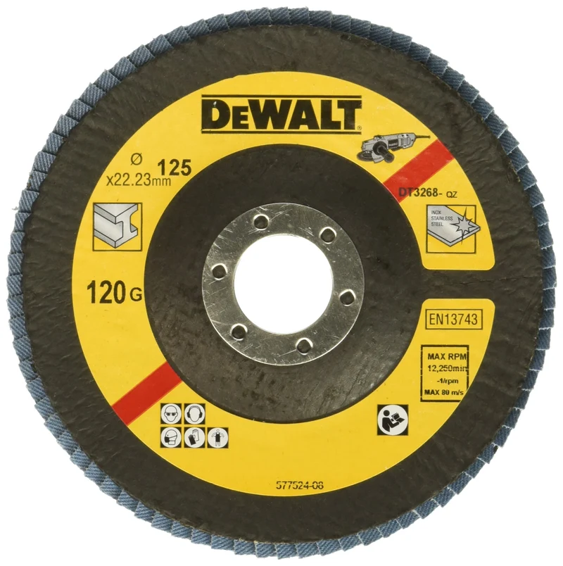 Disco de Láminas Cóncavo 125mm Grano 120 Dewalt DT3268-QZ