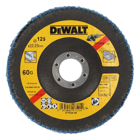Disco de Láminas Cóncavo 125mm Grano 60 Dewalt DT3266-QZ