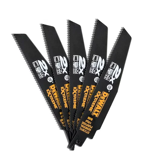 Hoja Sierra Sable Extreme 2X 152mm Bi-Metal Demolición Uso General Dewalt DT2301L-QZ