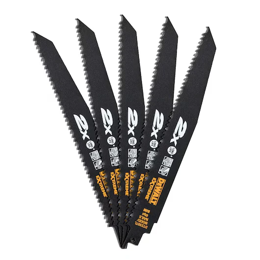 Hoja Sierra Sable Extreme 2X 228mm Bi-Metal Demolición Madera y Clavos Dewalt DT2307L-QZ