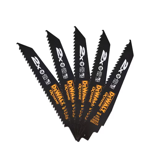 Hoja Sierra Sable Extreme 2X 152mm Bi-Metal Demolición Madera y Clavos Dewalt DT2300L-QZ