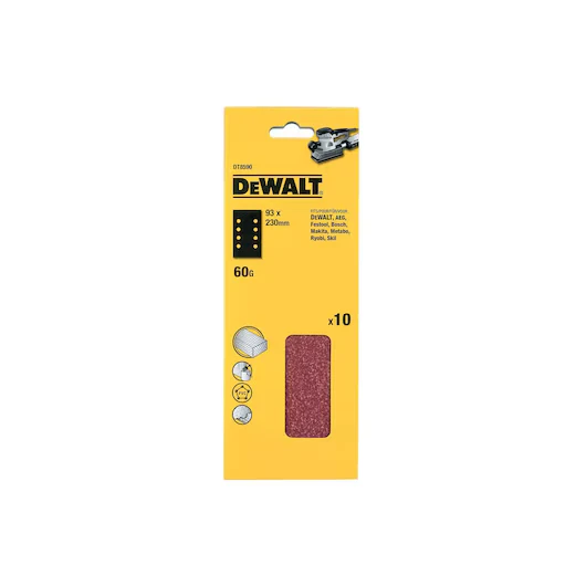 Lija 1/3 Hoja 93x230mm Perforada Grano 120 Dewalt DT8592-QZ