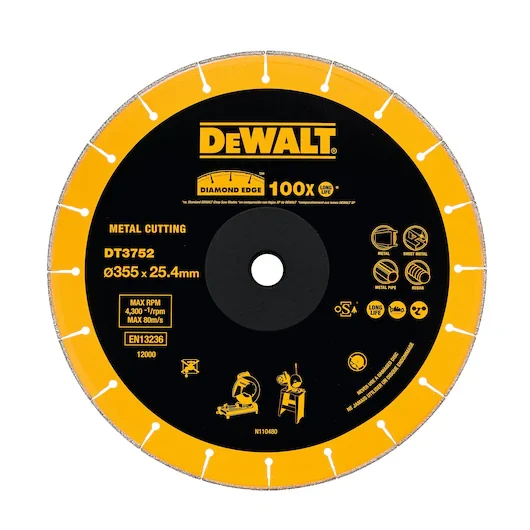 Disco Diamante Extreme Metal 355mm Tronzadora D28710/715 Dewalt DT3752-QZ