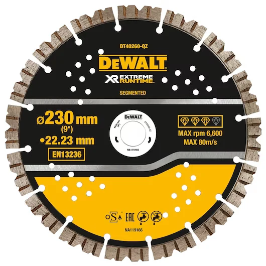 Disco Diamante EXTREME RUNTIME 230mm Dewalt DT40260-QZ