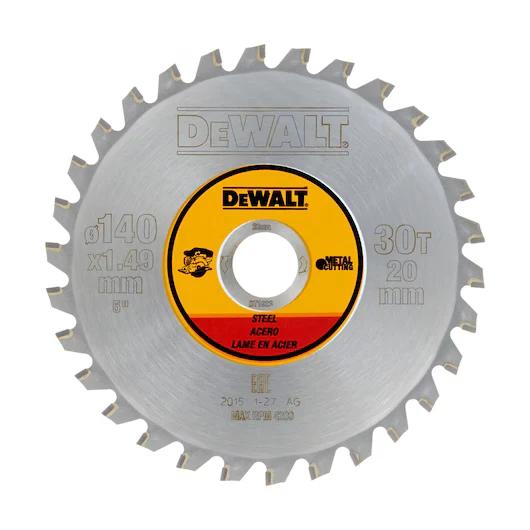 Hoja Sierra Circular Sin Cable 140mm 30D TCG Acero Dewalt DT1923-QZ
