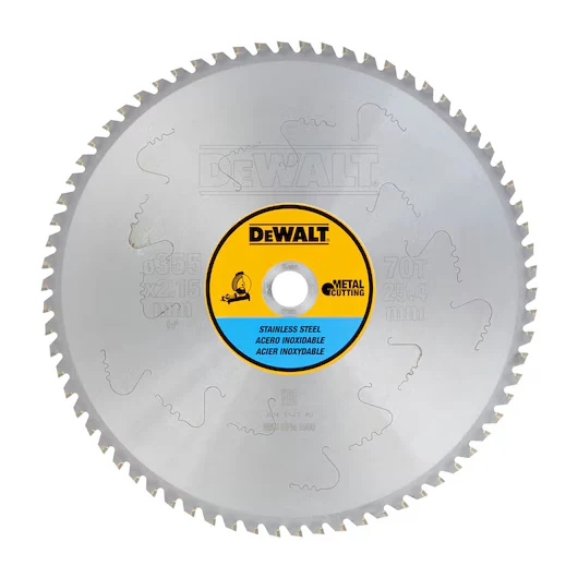 Hoja Sierra Circular Estacionaria 355mm 70D MMJ Acero Inoxidable Dewalt DT1921-QZ