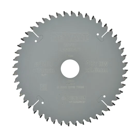 Hoja Sierra Circular Portátil 190mm 48D TCG Dewalt DT4094-QZ
